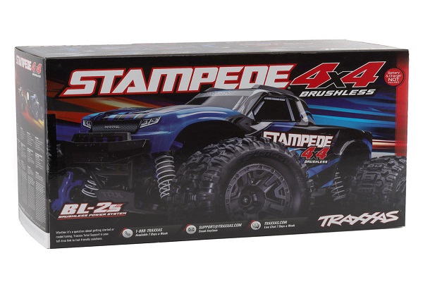 Traxxas Stampede 4X4 BL-2s Brushless 1/10 RTR Monster Truck (67154-4 BLUE) машинка на радіокеруванні