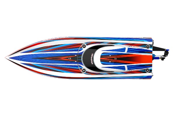 Traxxas Disruptor VXL 4S High-Performance Electric Brushless RTR Race Boat (106064-4 BLUE) радіокерований човен