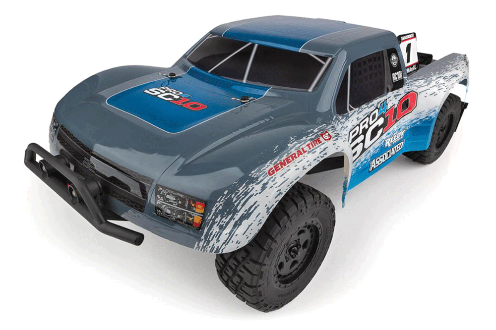 Team Associated Pro4 SC10 1/10 RTR 4WD Brushless Short Course Truck (General Tire ASC20530) машинка на пульті