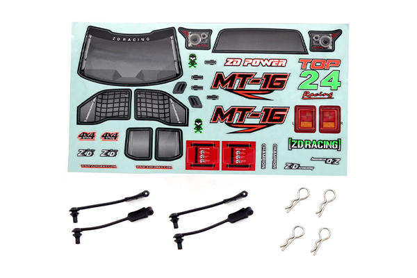 Корпус ZD Racing 16030-3 PC Black для радіокерованих машинок