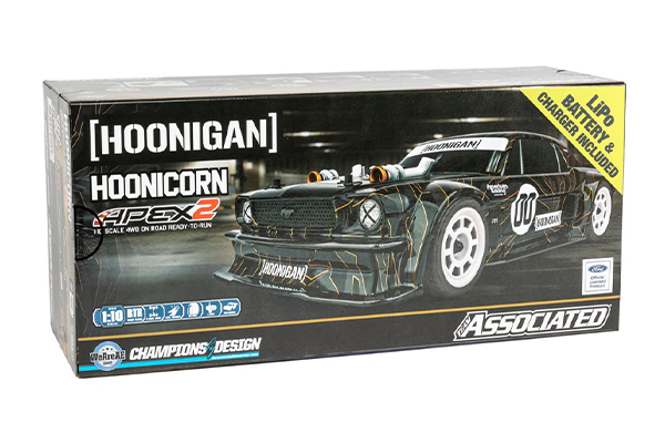 Team Associated Apex2 Hoonicorn RTR 1/10 Electric 4WD Touring Combo (30124C) машинка на радіокеруванні