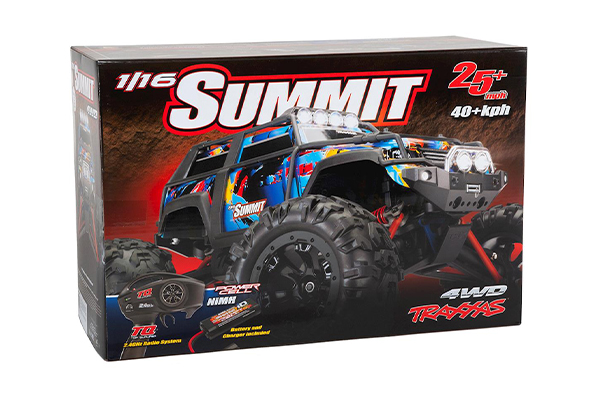 (Копія)Traxxas Summit 1/16 4WD RTR Monster Truck Battery, Charger & LEDs Rock n Roll радіокерована машинка