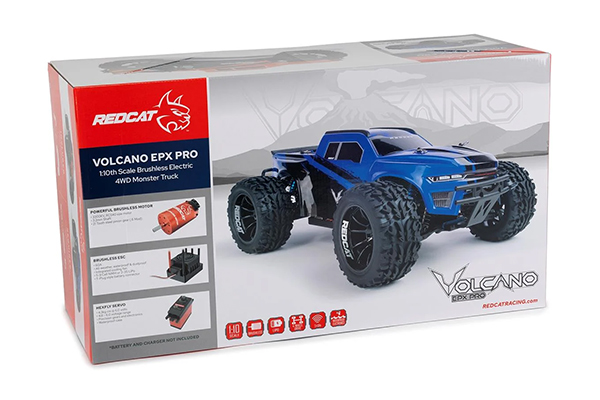 Redcat Volcano EPX PRO 1/10 Scale Brushless Monster Truck (Orange) радіокерована машинка