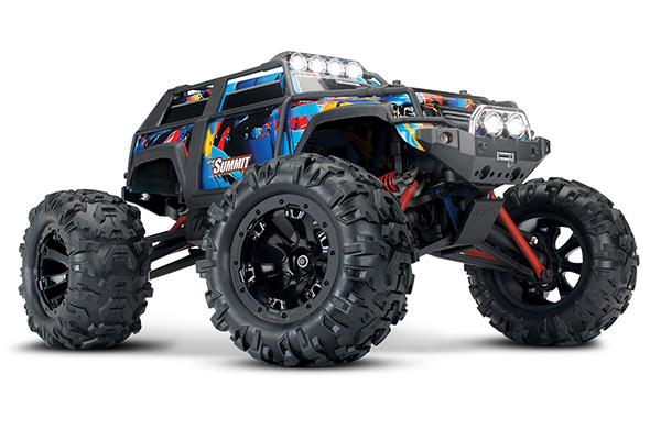 (Копія)Traxxas Summit 1/16 4WD RTR Monster Truck Battery, Charger & LEDs Rock n Roll радіокерована машинка