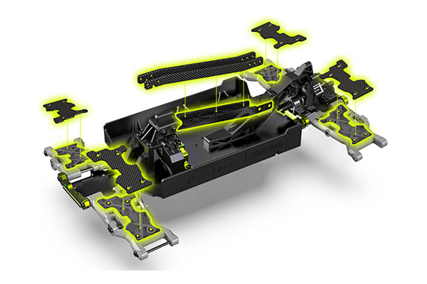 Rlaarlo Omni-Terminator Carbon Fiber MINI 1:10 Scale RTR Brushless Monster Truck (RZ001B-C) радіокерована машинка