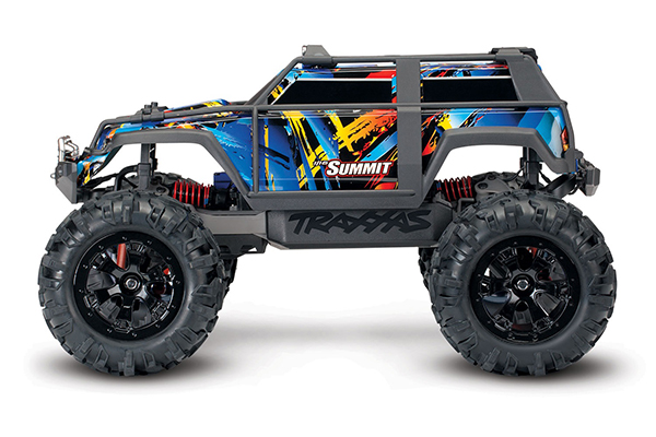 (Копія)Traxxas Summit 1/16 4WD RTR Monster Truck Battery, Charger & LEDs Rock n Roll радіокерована машинка