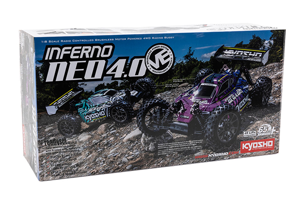 Kyosho Inferno NEO 4.0 VE ReadySet 1/8 Brushless Buggy (Pink) радіокерована машинка