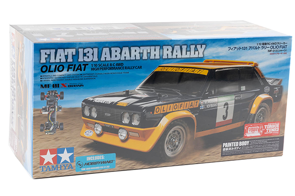 Tamiya Fiat 131 Abarth Rally 1/10 4WD Electric Rally Car Kit (MF-01X) (Edition Painted Body) набір для збирання