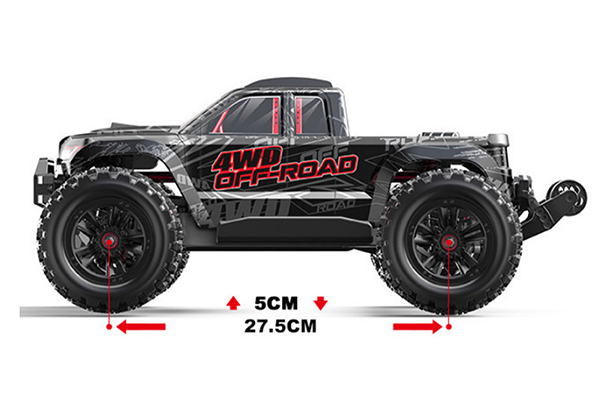 MJX Hyper Go 10208 V2 Brushless 4WD RTR 1:10 Monster Truck (Black) Машинка на пульті керування