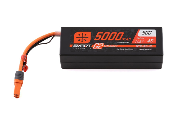 Акумулятор Spektrum LiPo 4S 14.8V 5000mAh 50C Smart G2 w/IC5 Connector (SPMX54S50H5)