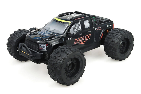 ZD Racing MT16 Monster Truck 1/16 RTR 4WD Brushless радіокерована машинка Black