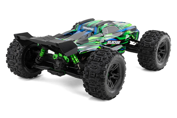 Traxxas Sledge Belted 6S RTR 4WD Brushless TSM 1/8 Monster Truck (95096-4 Green) машинка на пульті керуванні