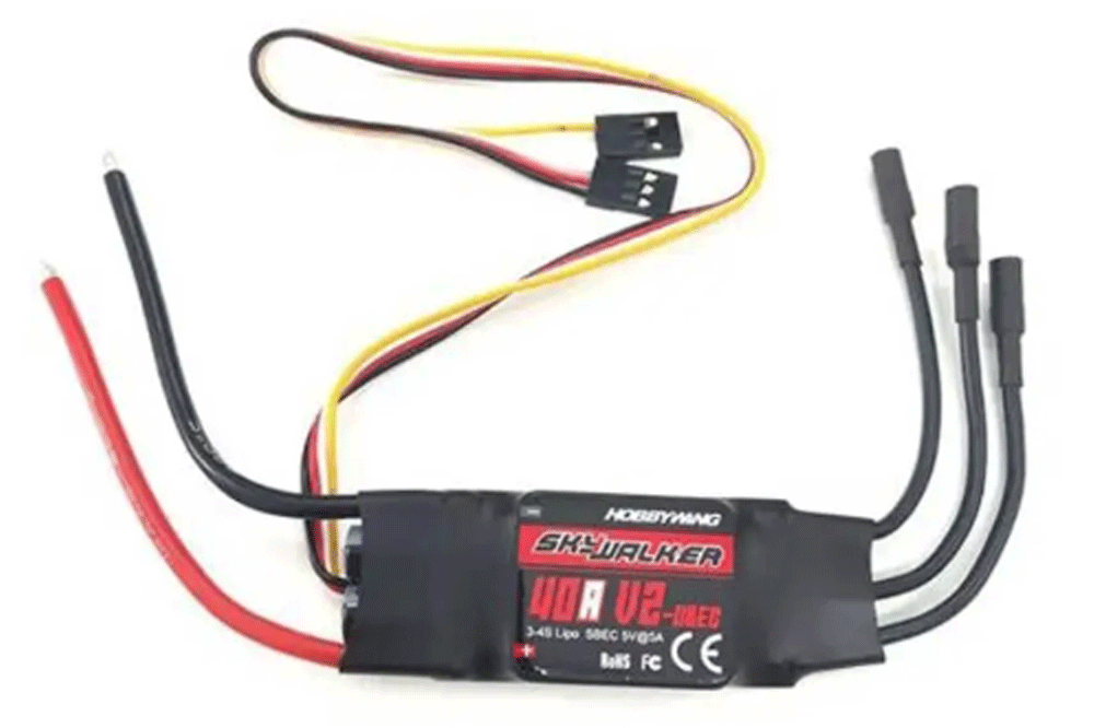 Безколекторний регулятор ходу HOBBYWING Skywalker 40A 3-4S V2 ubec (HW-30802000)