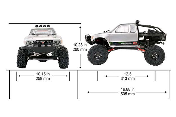 Remo Hobby 1093 Crawler 1/10 RTR 4WD Радіокерована модель краулера