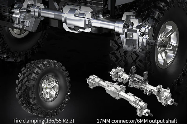 MJX Hyper Go H8H+ Defender 1/8 Brushless Crawler Black машинка на пульті керування