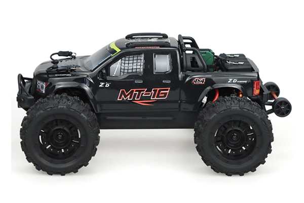 ZD Racing MT-16 Monster Truck 1/16 RTR 4WD Brushless радіокерована машинка Black
