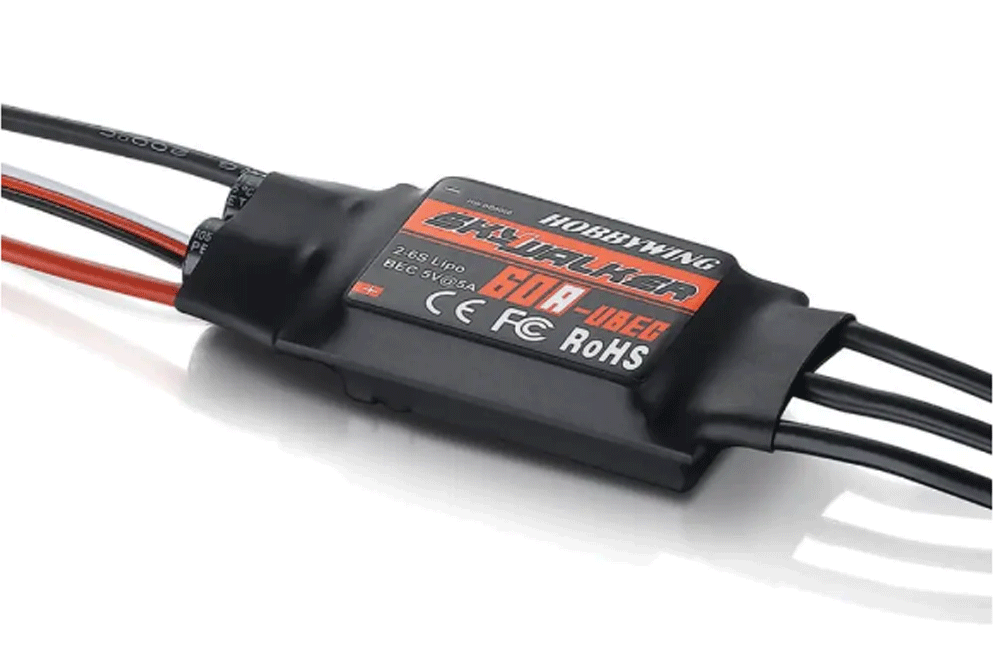 Безколекторний регулятор ходу HOBBYWING Skywalker 60A 3-6S V2 ubec (HW-30802010)