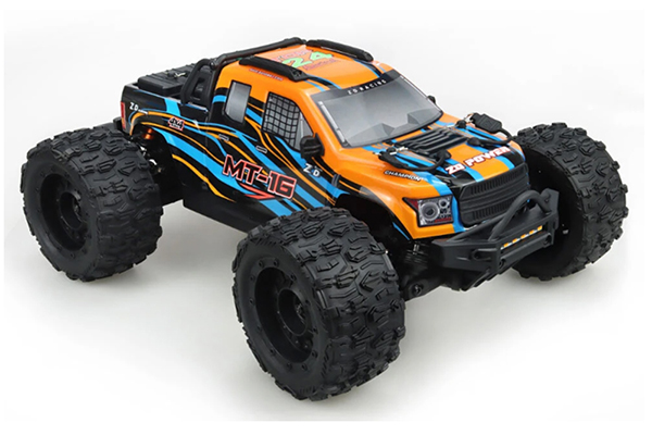 ZD Racing MT16 4WD 1/16 RTR Brushless Monster Truck Orange радіокерована машинка