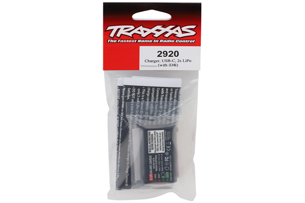 Traxxas Mini Maxx – Зарядний пристрій USB-C 2S Lipo з роз’ємом iD, 2920