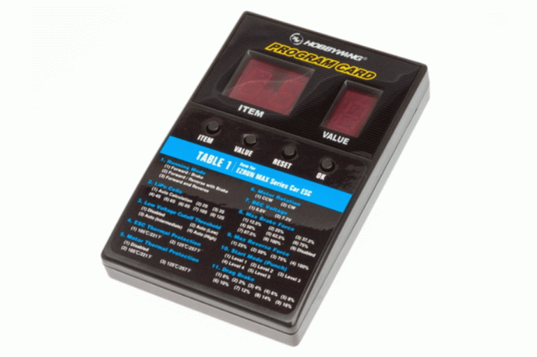 Карта програмування Hobbywing Program card box для Xerun, Ezrun, Quicrun, Seaking, Platinum, Flyfun V5