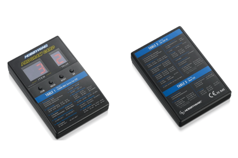 Карта програмування Hobbywing Program card box для Xerun, Ezrun, Quicrun, Seaking, Platinum, Flyfun V5