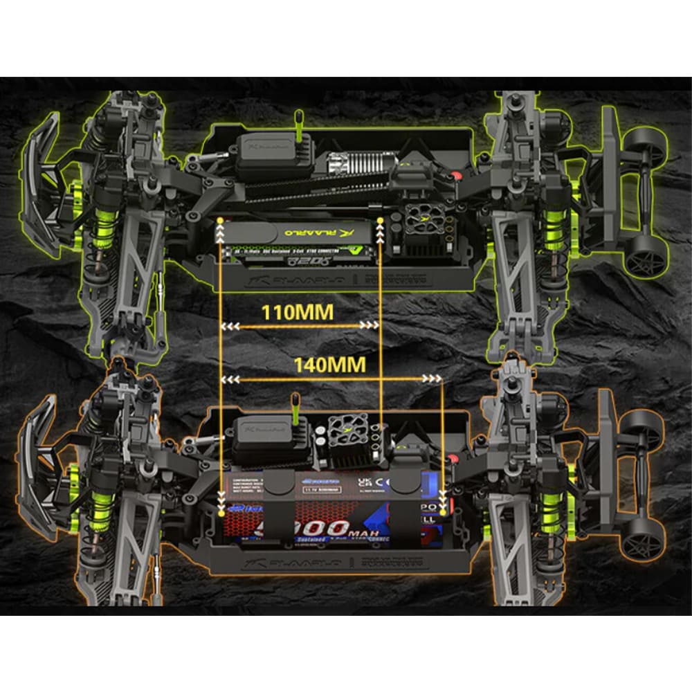 RLAARLO Omni Terminator Carbon V2 1/10 RTR Monster Truck Orange (RZ001O-C) радіокерована машинка