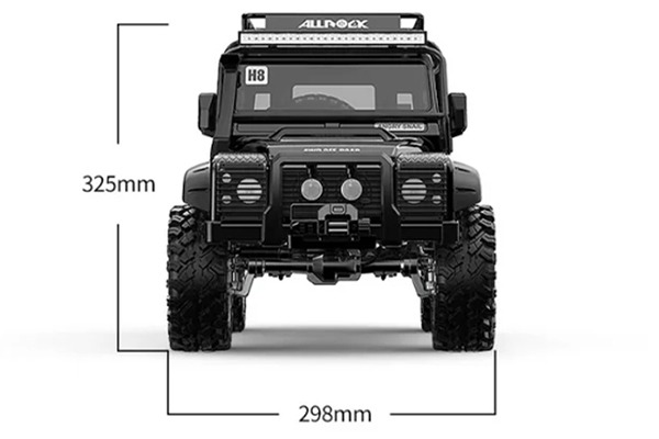 MJX Hyper Go H8H+ Defender 1/8 Brushless Crawler Black машинка на пульті керування