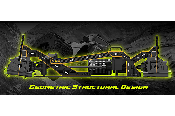 Rlaarlo Omni-Terminator Carbon Fiber MINI 1:10 Scale RTR Brushless Monster Truck (RZ001B-C) радіокерована машинка