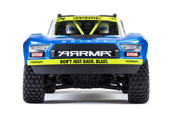 Arrma Mojave Grom MEGA 4WD 380 Brushed 1/16 Electric Desert Truck RTR (2104T2 Blue/White) радіокерована машинка