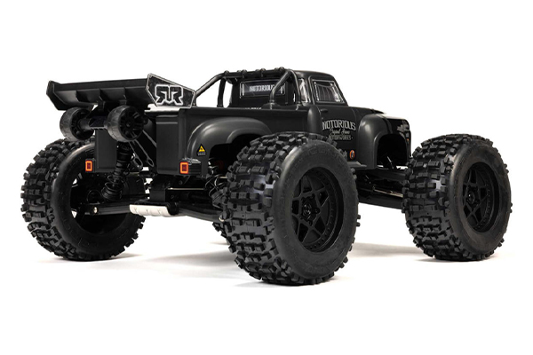 Arrma Notorious 6S BLX Brushless RTR 1/8 Monster Stunt Truck V6 (8611V6T1 Black) машинка на пульті