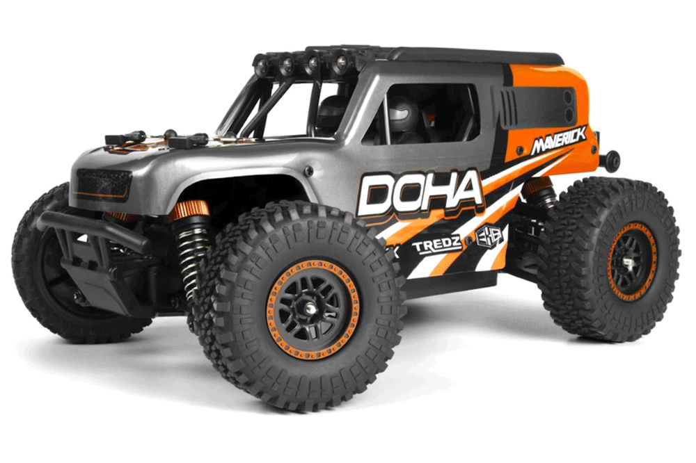 Maverick DOHA 1/20 RTR 4WD Mini Electric Desert Truck (Orange MVK150702) машинка на пульті