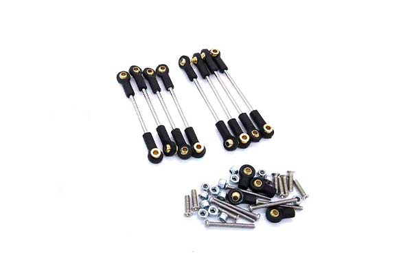 Тяги регульовані металеві з пластиковими накінечниками для радіокерованих машинок WPL