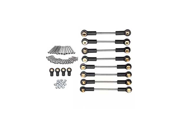 Тяги регульовані металеві з пластиковими накінечниками для радіокерованих машинок WPL