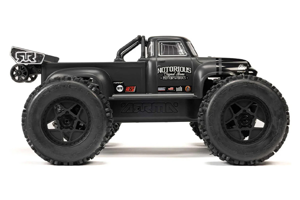 Arrma Notorious 6S BLX Brushless RTR 1/8 Monster Stunt Truck V6 (8611V6T1 Black) машинка на пульті
