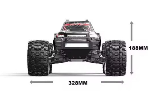 MJX Hyper Go 10208 V2 Brushless 4WD RTR 1:10 Monster Truck (White) Машинка на пульті керування