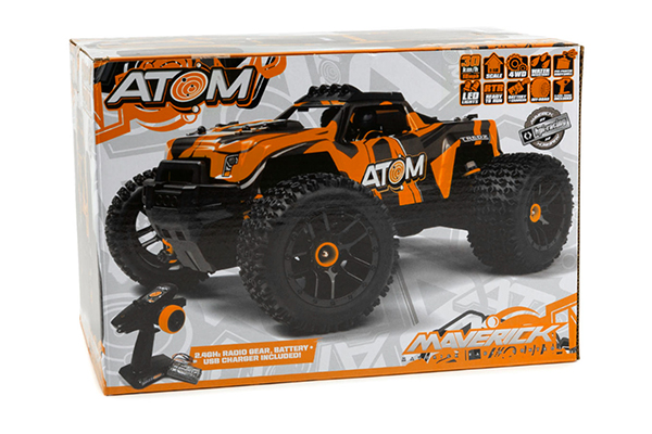 Maverick Atom AT1 1/18 RTR 4WD Monster Truck радіокерована машинка (orange)