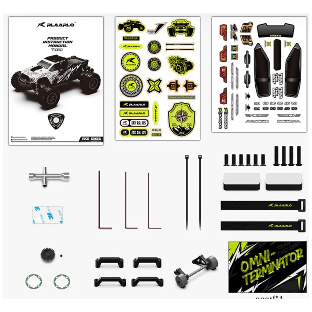 RLAARLO Omni Terminator Carbon V2 1/10 RTR Monster Truck Orange (RZ001O-C) радіокерована машинка