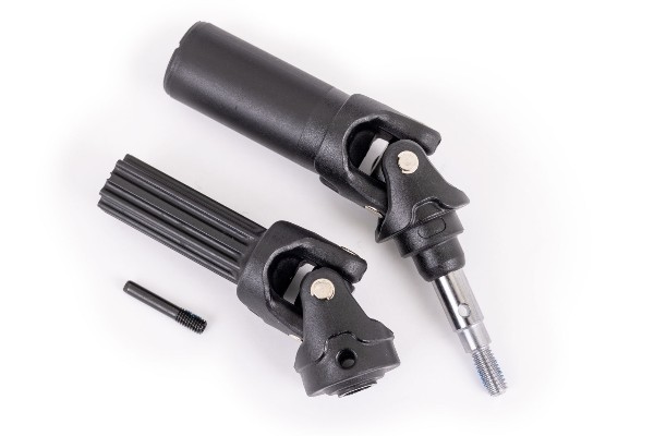 Traxxas Hoss/Rustler/Slash – Задній карданний вал 4×4 з віссю 6 мм, 9052 black