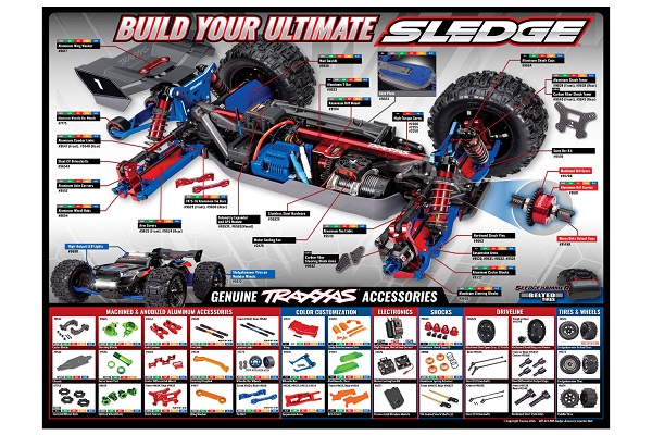 Traxxas Counter Mat Sledge Accessories (6108) для радіокерованої машинки