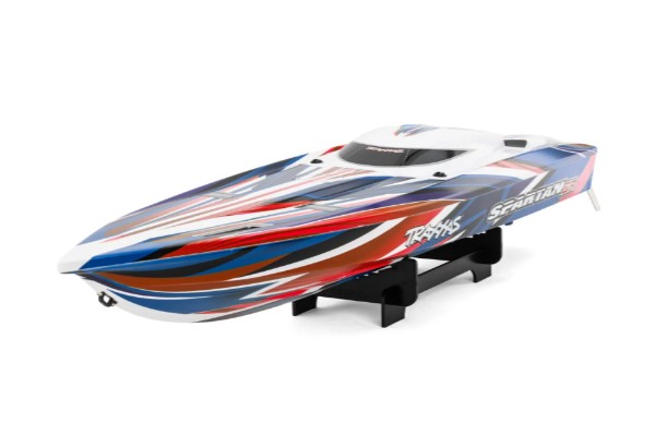 Traxxas Spartan SR 6S High Performance Brushless RTR Race Boat (103076-4) (Red) w/TQi 2.4GHz Radio & TSM радіокерований човен