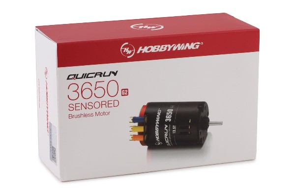 Hobbywing Quicrun 3650 G2 Sensored Brushless Motor – Безщітковий двигун з датчиком 13.5T, 30404310