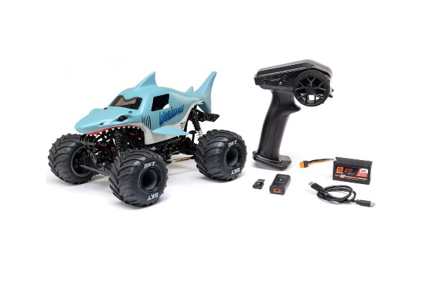 Losi 1/18 Mini LMT 4X4 Brushed RTR Monster Truck Megalodon (01026T3) радіокерована машинка