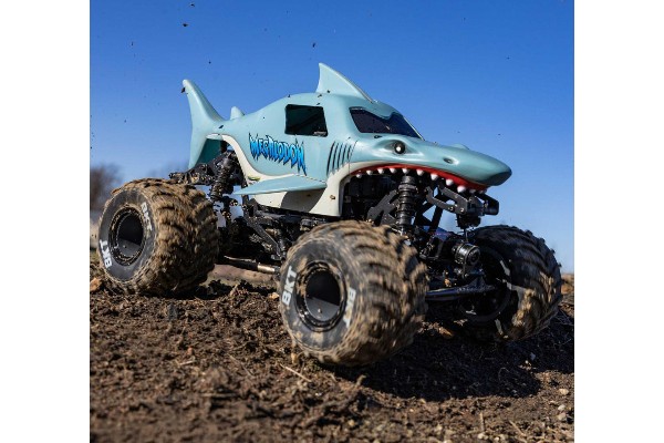Losi 1/18 Mini LMT 4X4 Brushed RTR Monster Truck Megalodon (01026T3) радіокерована машинка