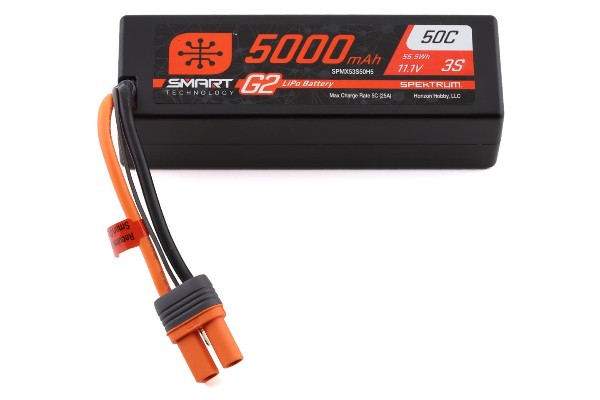 Акумулятор Spektrum RC 3S Smart G2 LiPo 50C Battery Pack (11.1V/5000mAh) w/IC5 Connector (SPMX53S50H5)