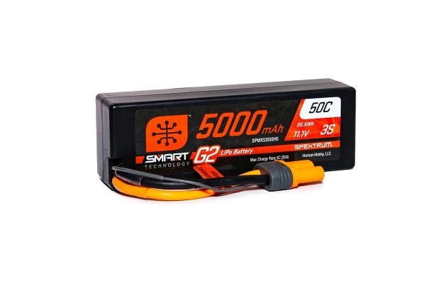 Акумулятор Spektrum RC 3S Smart G2 LiPo 50C Battery Pack (11.1V/5000mAh) w/IC5 Connector (SPMX53S50H5)