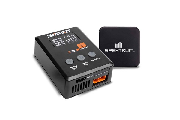 Зарядний пристрій Spektrum RC S100 Smart USB-C Charger 1x100W w/GaN 65W Power Supply Combo (SPMXC2090PI)