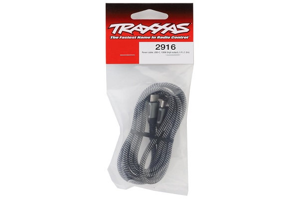 Traxxas Mini Maxx/Mini XRT/Slash – Кабель живлення USB-C високої вихідної потужності (100 Вт), 2916