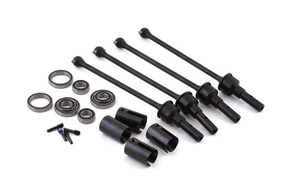 Traxxas Maxx – Карданні вали Steel для плавної роботи підвіски, 8996X black