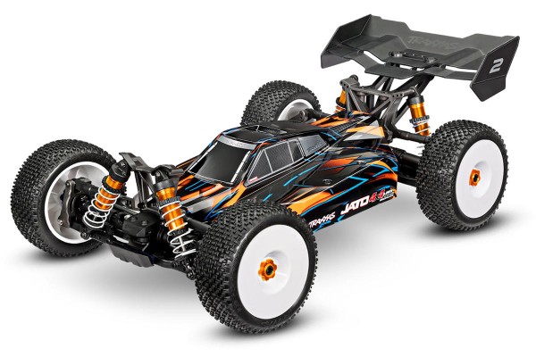 Traxxas Jato 4×4 VXL 1/8 Brushless Electric Racing Buggy w/TQi 2.4GHz Radio & Link Module (90386-4 Orange) радіокерована машинка