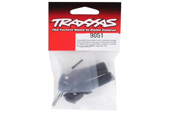 Traxxas Hoss/Rustler/Slash – Передній карданний вал з віссю 6 мм, 9051 black